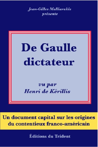 Couverture du Livre De Gaulle dictateur