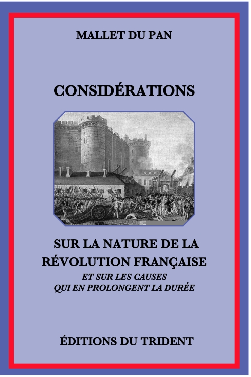 Couverture du Livre Considérations sur la nature de la révolution française
